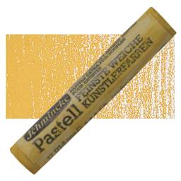 Schmincke Soft Pastel - Gold Ochre D pastel and swatch