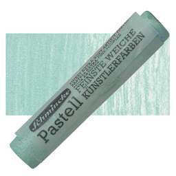 Schmincke Soft Pastel - Green Pearl H pastel and swatch