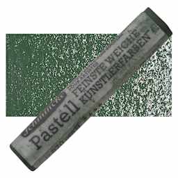 Schmincke Soft Pastel - Leaf Green Deep B pastel and swatch