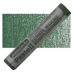 Schmincke Soft Pastel - Leaf Green Deep D pastel and swatch