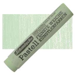 Schmincke Soft Pastel - Mossy Green 1 O pastel and swatch