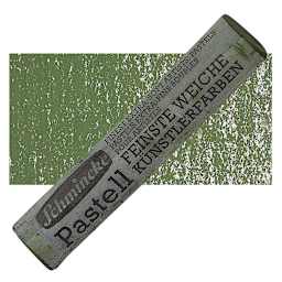 Schmincke Soft Pastel - Olive Green Deep B pastel and swatch