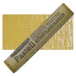 Schmincke Soft Pastel - Olive Ochre Deep D pastel and swatch