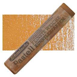 Schmincke Soft Pastel - Orange Ochre D pastel and swatch