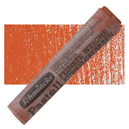 Schmincke Soft Pastel - Permanent Red 1 Pale B pastel and swatch