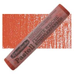 Schmincke Soft Pastel - Permanent Red 1 Pale D pastel and swatch
