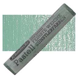 Schmincke Soft Pastel - Phthalo Green Deep M pastel and swatch