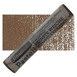 Schmincke Soft Pastel - Sepia Brown B pastel and swatch