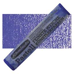 Schmincke Soft Pastel - Ultramarine Blue Deep D pastel and swatch