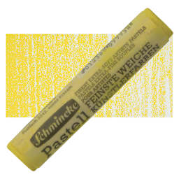 Schmincke Soft Pastel - Vanadium Yellow Deep D pastel and swatch