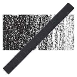 Cretacolor Pastel Carre Hard Pastel - Fired Deep Black Extra Soft pastel and swatch