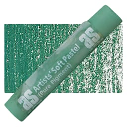 Art Spectrum Artists' Soft Pastel - Australian Leaf Green Blue 578P pastel and swatch