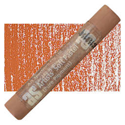 Art Spectrum Artists' Soft Pastel - Burnt Sienna 548N pastel and swatch