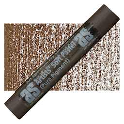 Art Spectrum Artists' Soft Pastel - Burnt Umber 552D pastel and swatch