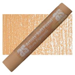 Art Spectrum Artists' Soft Pastel - Burnt Umber 552T pastel and swatch