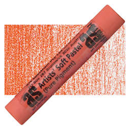 Art Spectrum Artists' Soft Pastel - Coral 507P pastel and swatch