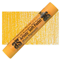Art Spectrum Artists' Soft Pastel - Golden Yellow 509P pastel and swatch