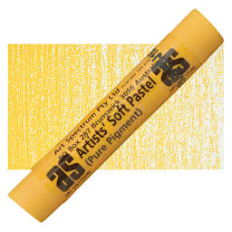 Art Spectrum Artists' Soft Pastel - Golden Yellow 509T pastel and swatch