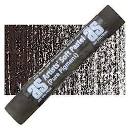 Art Spectrum Artists' Soft Pastel - Ivory Black 598P pastel and swatch