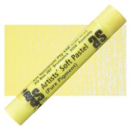 Art Spectrum Artists' Soft Pastel - Lemon Yellow 502P pastel and swatch