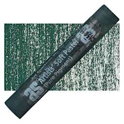 Art Spectrum Artists' Soft Pastel - Phthalo Green 570D pastel and swatch