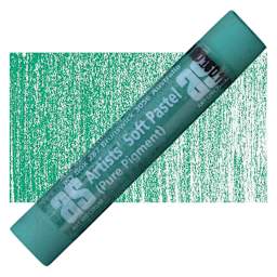 Art Spectrum Artists' Soft Pastel - Phthalo Green 570P pastel and swatch