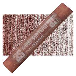 Art Spectrum Artists' Soft Pastel - Pilbara Red 518N pastel and swatch