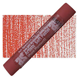 Art Spectrum Artists' Soft Pastel - Pilbara Red 518P pastel and swatch