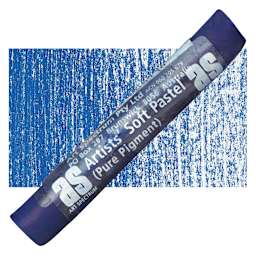 Art Spectrum Artists' Soft Pastel - Prussian Blue 528P pastel and swatch