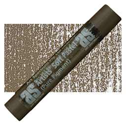 Art Spectrum Artists' Soft Pastel - Raw Umber 550N pastel and swatch