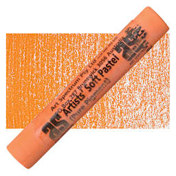 Art Spectrum Artists' Soft Pastel - Spectrum Orange 506T pastel and swatch