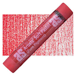 Art Spectrum Artists' Soft Pastel - Spectrum Red Deep 510P pastel and swatch