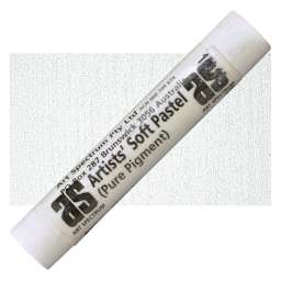 Art Spectrum Artists' Soft Pastel - Titanium White 500P pastel and swatch