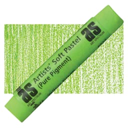 Art Spectrum Artists' Soft Pastel - Yellow Green 572P pastel and swatch