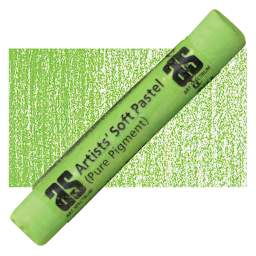 Art Spectrum Artists' Soft Pastel - Yellow Green 572T pastel and swatch