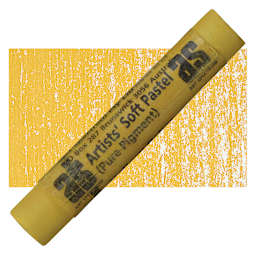 Art Spectrum Artists' Soft Pastel - Yellow Ochre 540P pastel and swatch