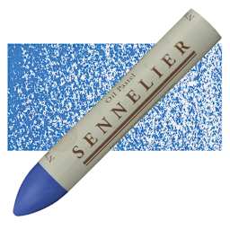 Sennelier Oil Pastel Grand - Azure Blue oil pastel and swatch