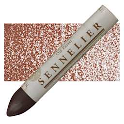 Sennelier Oil Pastel Grand - Brown Madder oil pastel and swatch