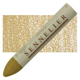 Sennelier Oil Pastel Grand - Brown Ochre oil pastel and swatch