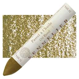 Sennelier Oil Pastel Grand - Brown Pink oil pastel and swatch