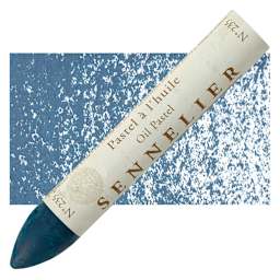 Sennelier Oil Pastel Grand - Charcoal Blue oil pastel and swatch