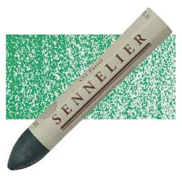 Sennelier Oil Pastel Grand - Cinnabar Green Deep oil pastel and swatch