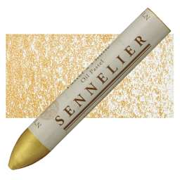 Sennelier Oil Pastel Grand - Golden Pearl oil pastel and swatch