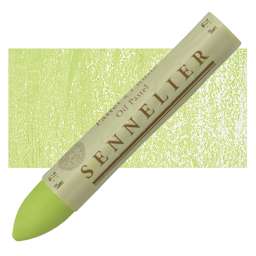 Sennelier Oil Pastel Grand - Green Yellow Light oil pastel and swatch
