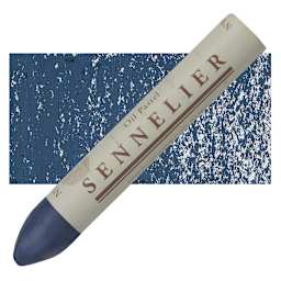 Sennelier Oil Pastel Grand - Indigo Light oil pastel and swatch