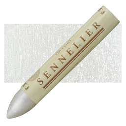 Sennelier Oil Pastel Grand - Iridescent White oil pastel and swatch