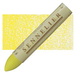 Sennelier Oil Pastel Grand - Lemon Yellow oil pastel and swatch