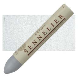 Sennelier Oil Pastel Grand - Light Gray oil pastel and swatch