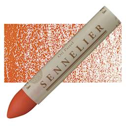 Sennelier Oil Pastel Grand - Mandarin oil pastel and swatch