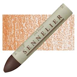 Sennelier Oil Pastel Grand - Mars Orange oil pastel and swatch